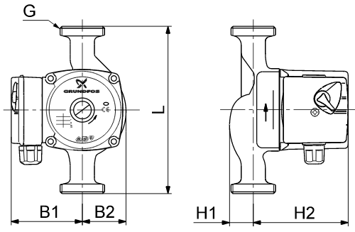 Насос GRUNDFOS UPS 25