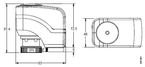 Привод Siemens SSB61 - габаритные размеры